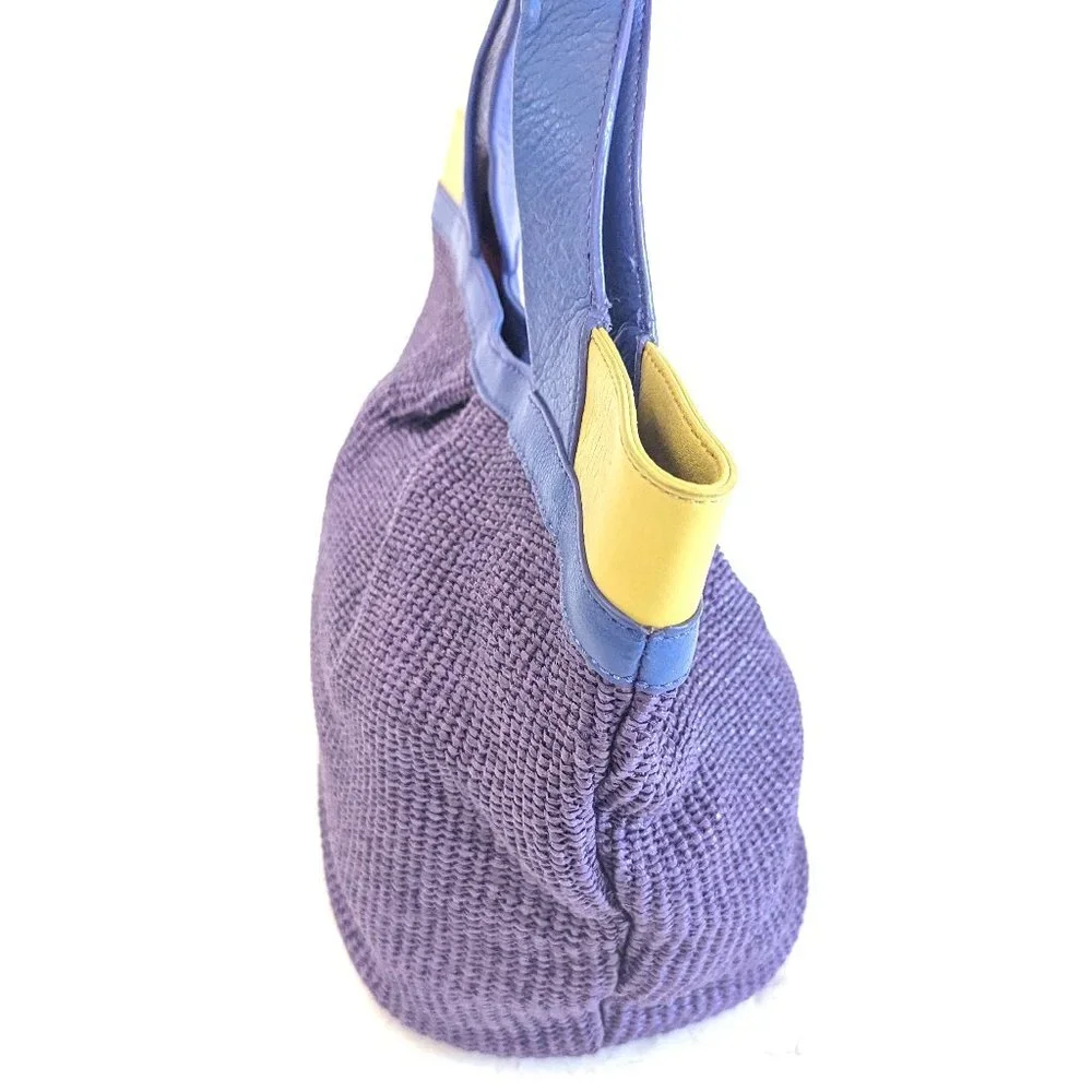 π Maxx New York Purple Woven Purse π - Picture 9 of 10